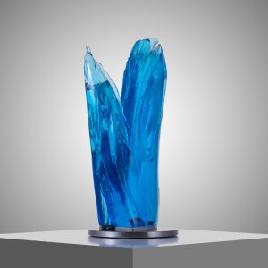 Blue Glass Sculptures Jaroslav Prošek Glass Artist