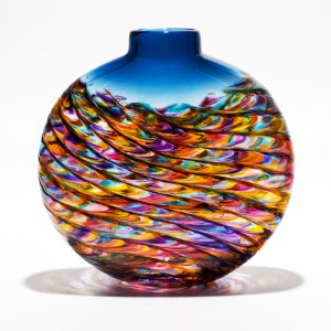 Coloured Glass Vases by Michael Trimpol