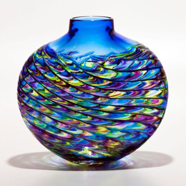 Coloured Glass Vases | 'Optic Rib' by Michael Trimpol | Boha Glass