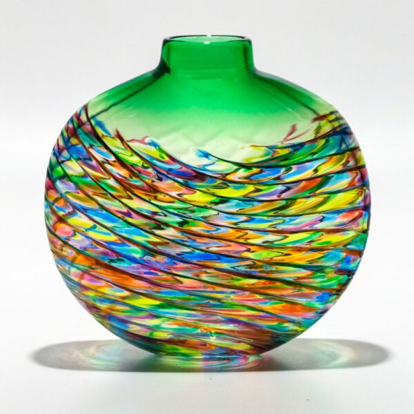 Coloured Glass Vases | 'Optic Rib' by Michael Trimpol | Boha Glass