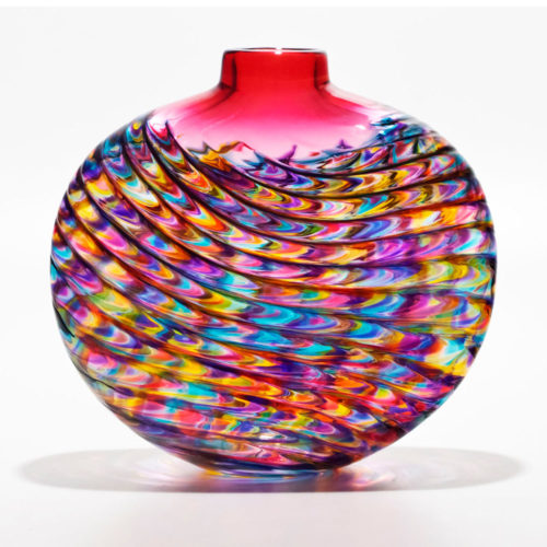 Coloured Glass Vases | 'Optic Rib' by Michael Trimpol | Boha Glass