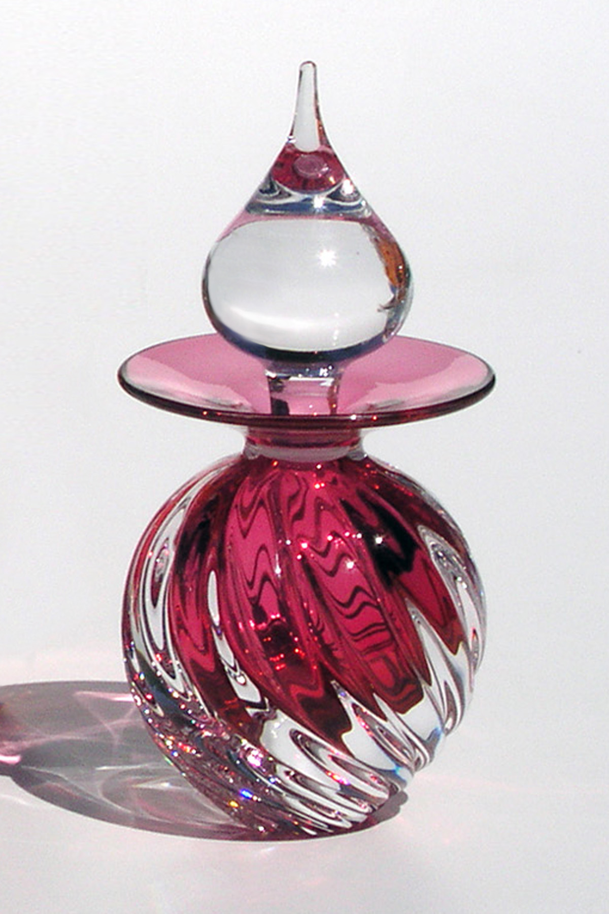 Strawberry Twist Glass Perfume Bottle 