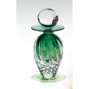 Vintage Perfume Bottles Emerald