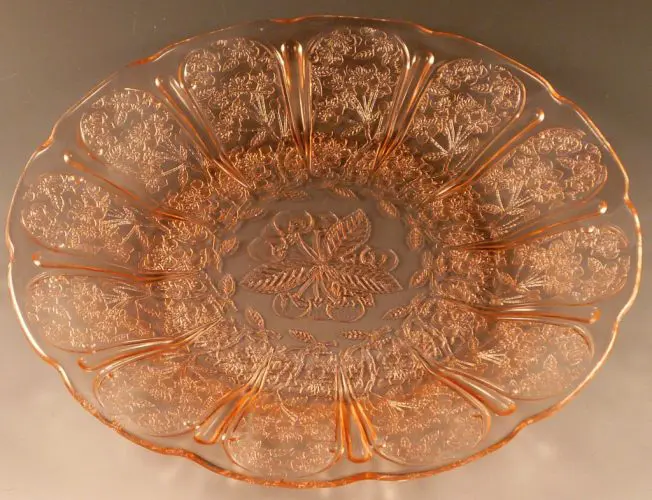 Pink sale Depression Glass Plates