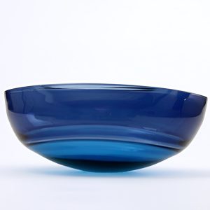 Blue Glass Bowls by Stewart Hearn