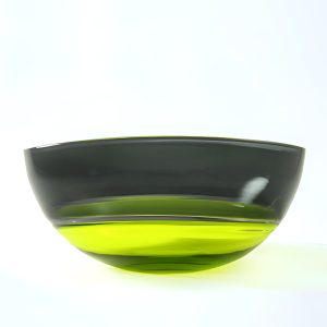 Green Glass Bowls by Stewart Hearn