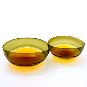 Oval Glass Bowls by Stewart Hearn