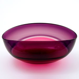 Purple Glass Bowl by Stewart Hearn