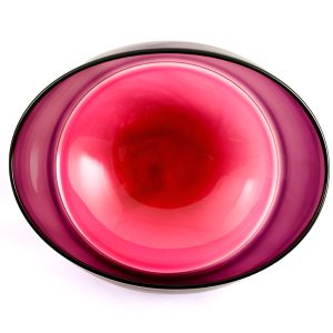 Purple Glass Bowl by Stewart Hearn