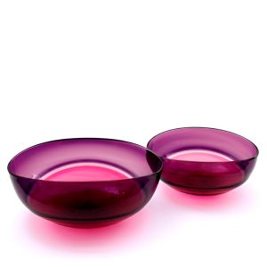 Purple Glass Bowl by Stewart Hearn