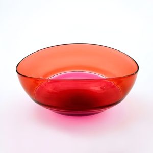 Red Glass Bowl