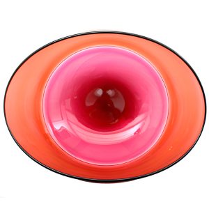 Red Glass Bowl by Stewart Hearn