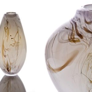 smoke trail glass vases and detail