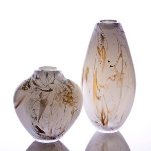 smoke rail glass vases