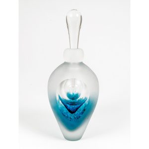 Blue Glass Perfume Bottle by Kalki Mansel