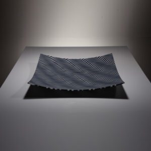 wave opaque black white platter nicholas collins