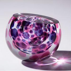 Purple Glass Sculpture Katherine Huskie