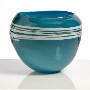 Blue Glass Bowl by Kalki Mansel