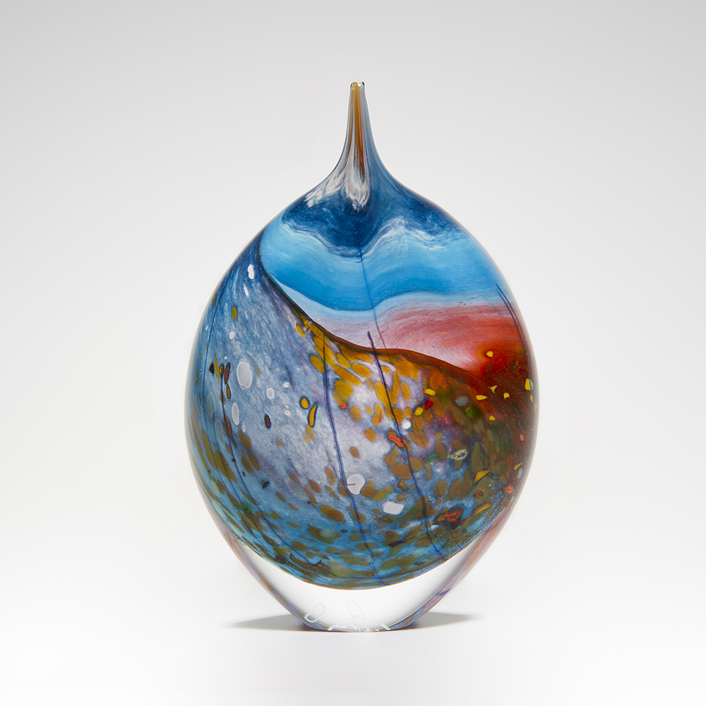 Hand Blown Ornaments | 'Beach Stoneform' by Peter Layton