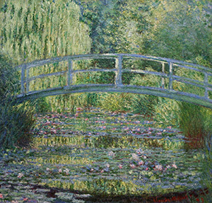 Claude Monet Art Water Lilies and Japanese Bridge