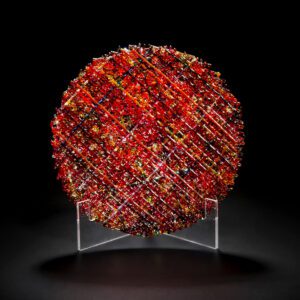 Dichroic Fused Glass Red