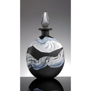 Black Glass Perfume Bottle by Thomas Petit