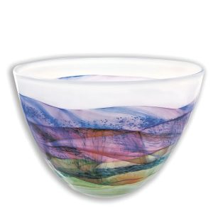 Coloured Glass Bowl by Thomas Petit