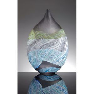 Teardrop Glass Vase by Thomas Petit