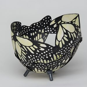 Yellow Pottery Bowl by Fiona Mazza