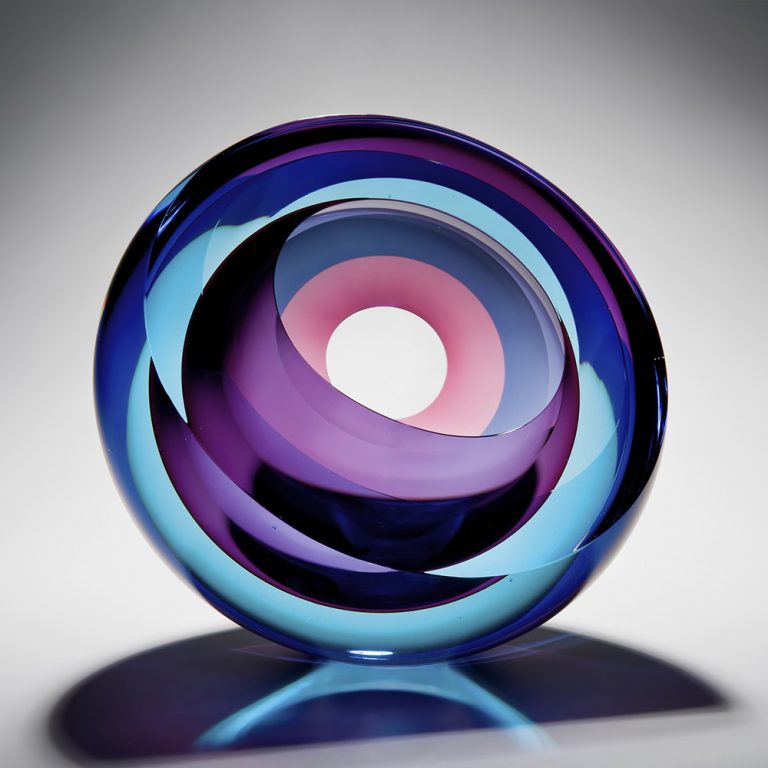 Contemporary Glass Art I 'Echoes of Light' by Tim Rawlinson