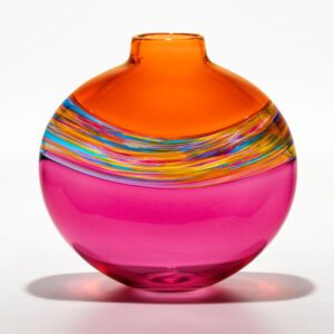 Coloured Glass Vase