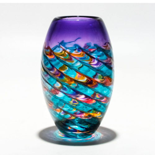 Colourful Glass Vases | 'Barrel' by Michael Trimpol | Boha Glass