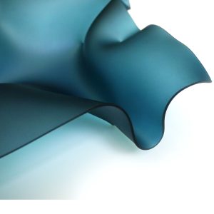 Teal Glass Sculpture by Lisa Pettibone