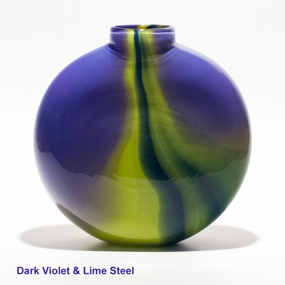 Unique Vases I 'Ribbon Flattened' by Michael Trimpol I Boha Glass