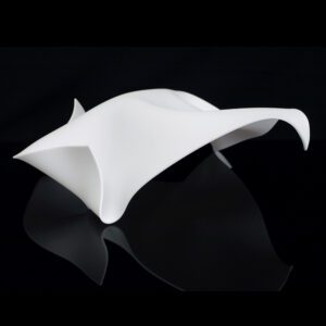 White Glass Sculpture