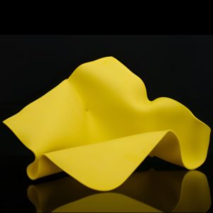 Yellow Glass Sculpture by Lisa Pettibone