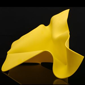 Yellow Glass Sculpture by Lisa Pettibone