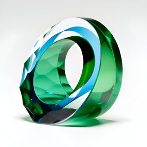 fused glass sculpture Graeme Hawes Glass