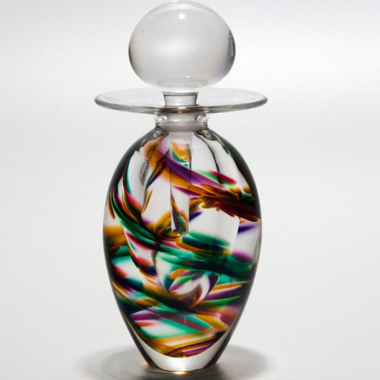 Tall Perfume Bottles | 'Helix' by Michael Trimpol | Boha Glass