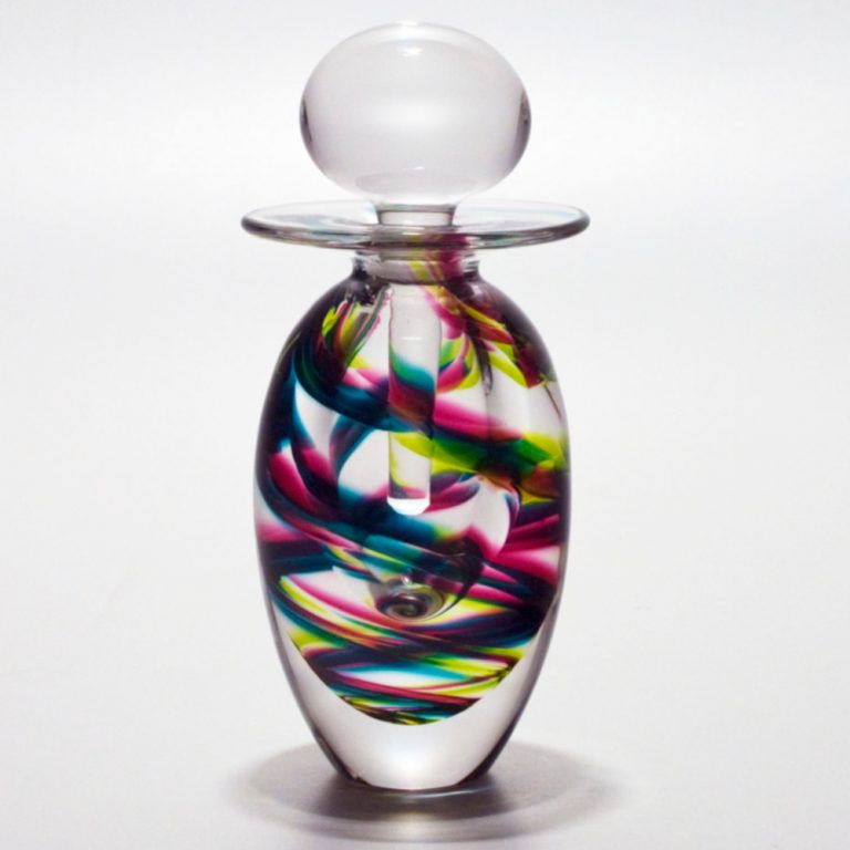 Tall Perfume Bottles | 'Helix' by Michael Trimpol | Boha Glass