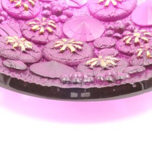 Modern Glass Bowl Purple Deborah Timperley Glass Artist