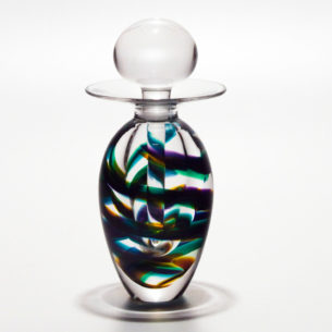 Tall Perfume Bottles | 'Helix' by Michael Trimpol | Boha Glass