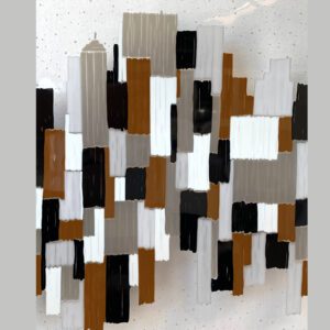 Abstract Glass Wall Art