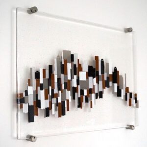 Abstract Glass Wall Art