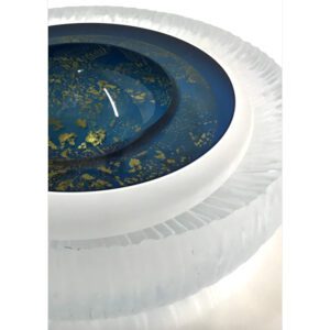 Blue Art Glass Bowl