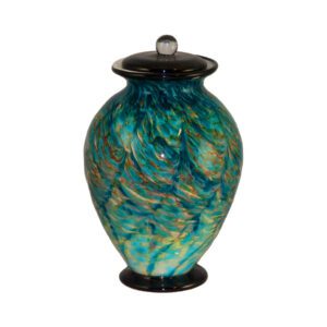 Colourful Glass Urn