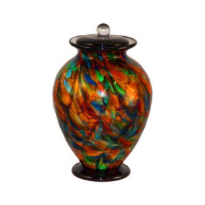 Colourful Glass Urn