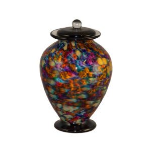 Colourful Glass Urn