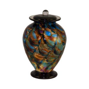 Colourful Glass Urn