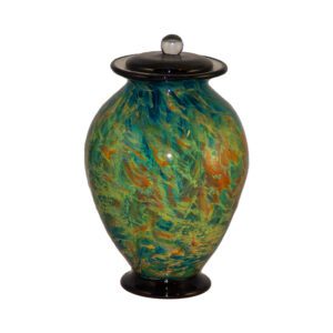 Colourful Glass Urn